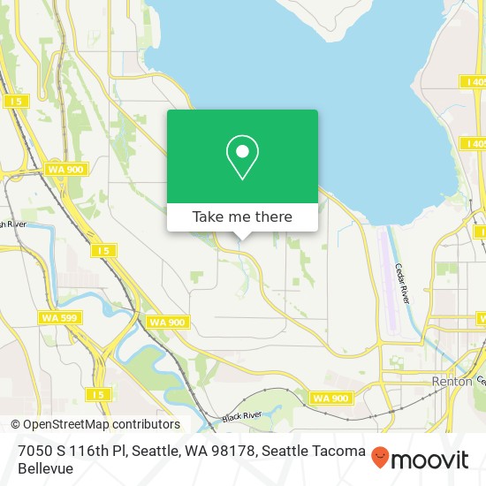 7050 S 116th Pl, Seattle, WA 98178 map