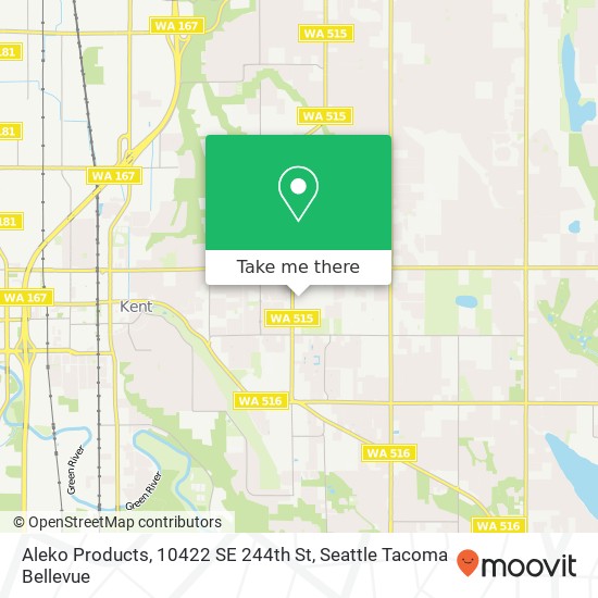 Mapa de Aleko Products, 10422 SE 244th St