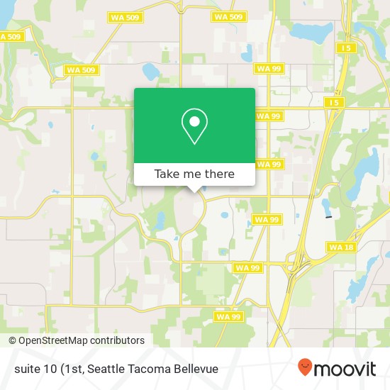 Mapa de suite 10 (1st, 33441 1st Way S suite 10 (1st, Federal Way, WA 98003, USA
