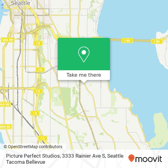 Mapa de Picture Perfect Studios, 3333 Rainier Ave S