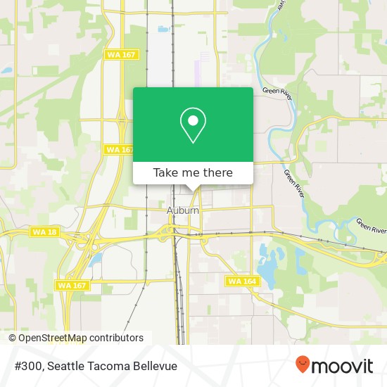 Mapa de #300, 4035, 125 3rd St NE #300, Auburn, WA 98002, United States