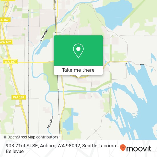 Mapa de 903 71st St SE, Auburn, WA 98092