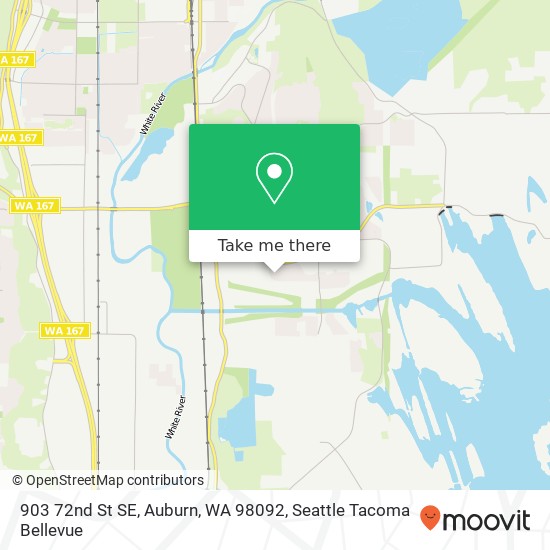 Mapa de 903 72nd St SE, Auburn, WA 98092