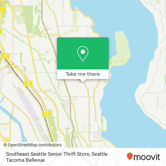 Southeast Seattle Senior Thrift Store map