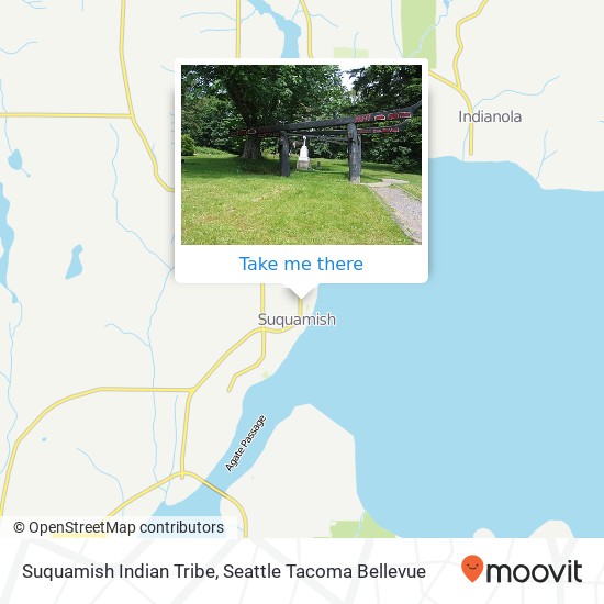Mapa de Suquamish Indian Tribe