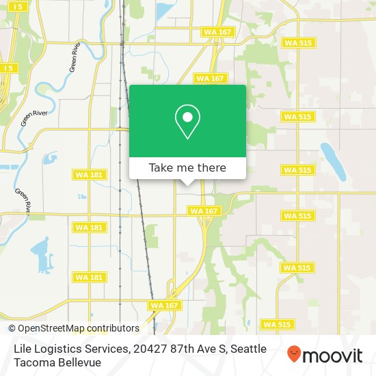 Lile Logistics Services, 20427 87th Ave S map