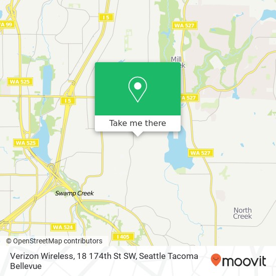 Mapa de Verizon Wireless, 18 174th St SW