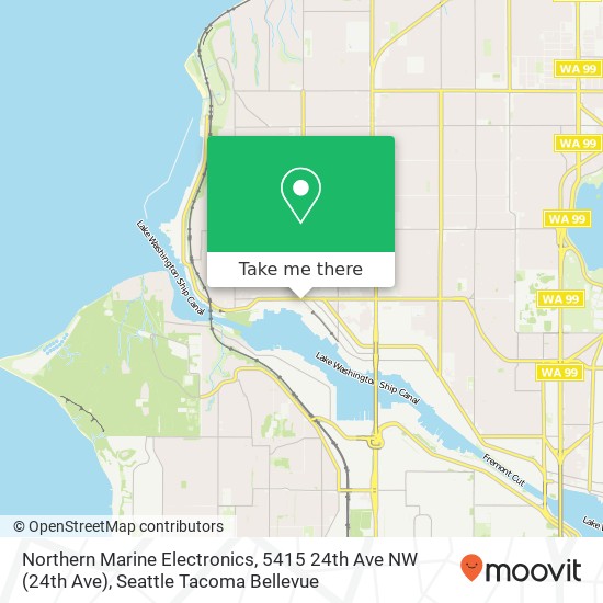 Mapa de Northern Marine Electronics, 5415 24th Ave NW