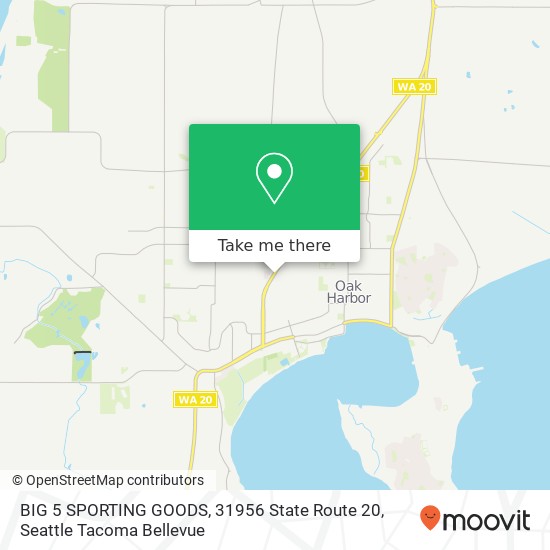 Mapa de BIG 5 SPORTING GOODS, 31956 State Route 20