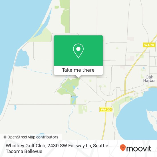 Mapa de Whidbey Golf Club, 2430 SW Fairway Ln