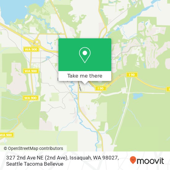 Mapa de 327 2nd Ave NE (2nd Ave), Issaquah, WA 98027