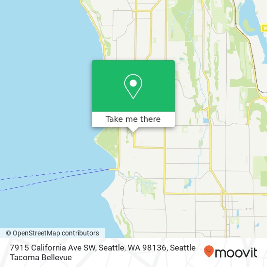 Mapa de 7915 California Ave SW, Seattle, WA 98136