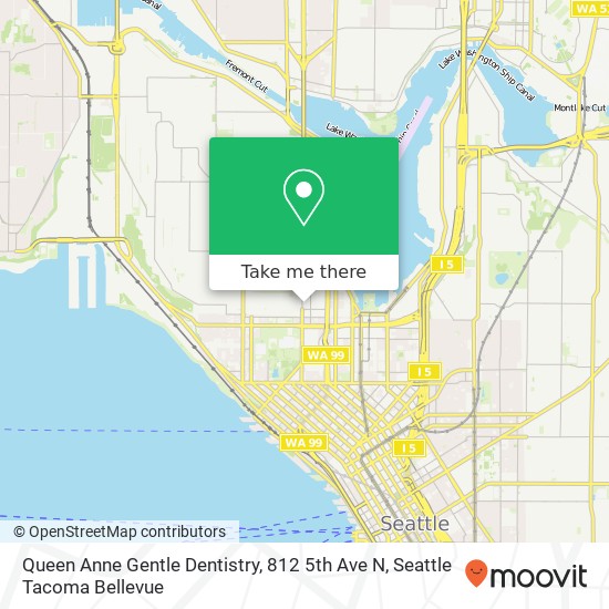 Mapa de Queen Anne Gentle Dentistry, 812 5th Ave N