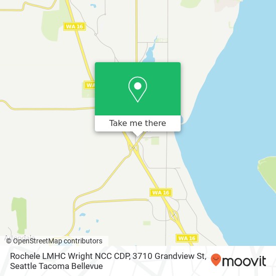 Mapa de Rochele LMHC Wright NCC CDP, 3710 Grandview St