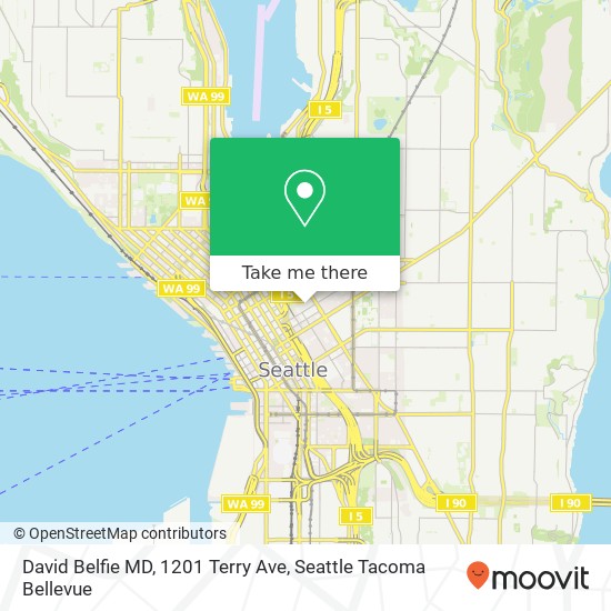Mapa de David Belfie MD, 1201 Terry Ave
