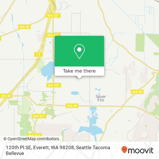 Mapa de 120th Pl SE, Everett, WA 98208