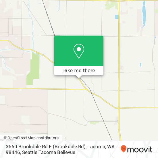 Mapa de 3560 Brookdale Rd E (Brookdale Rd), Tacoma, WA 98446