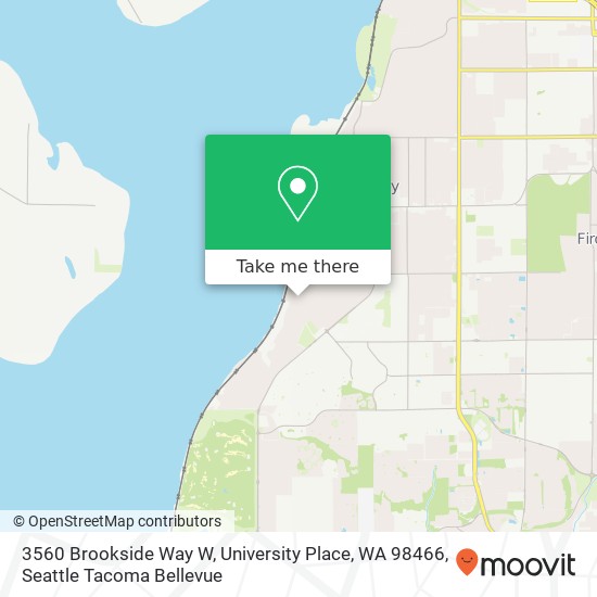 3560 Brookside Way W, University Place, WA 98466 map