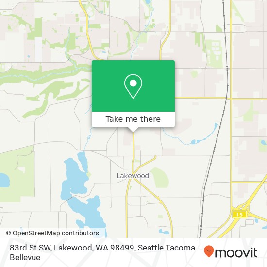 83rd St SW, Lakewood, WA 98499 map