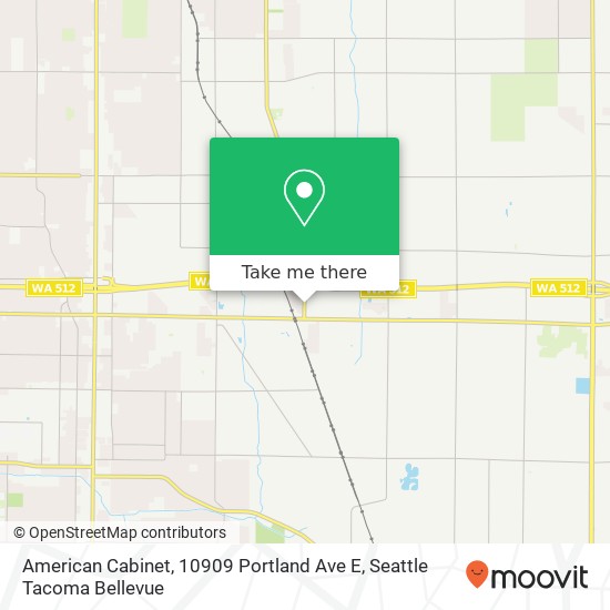 Mapa de American Cabinet, 10909 Portland Ave E