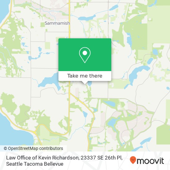 Law Office of Kevin Richardson, 23337 SE 26th Pl map