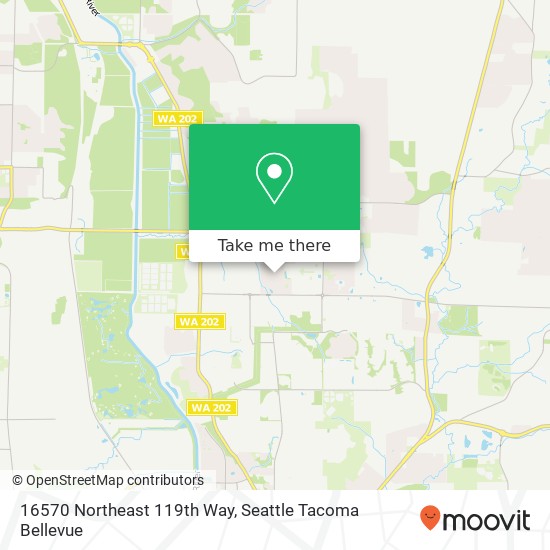 16570 Northeast 119th Way, 16570 NE 119th Way, Redmond, WA 98052, USA map