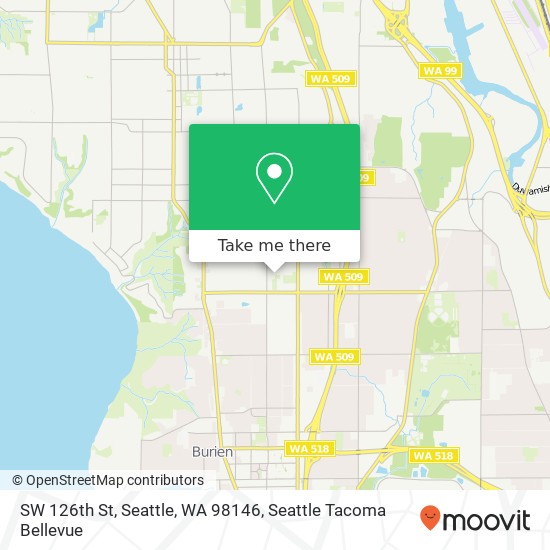 Mapa de SW 126th St, Seattle, WA 98146