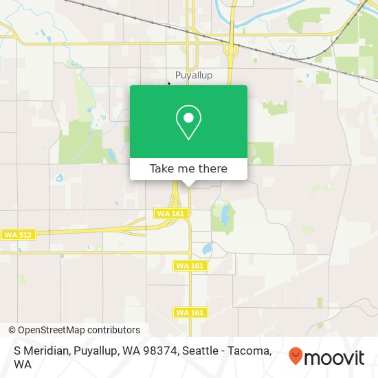 Mapa de S Meridian, Puyallup, WA 98374