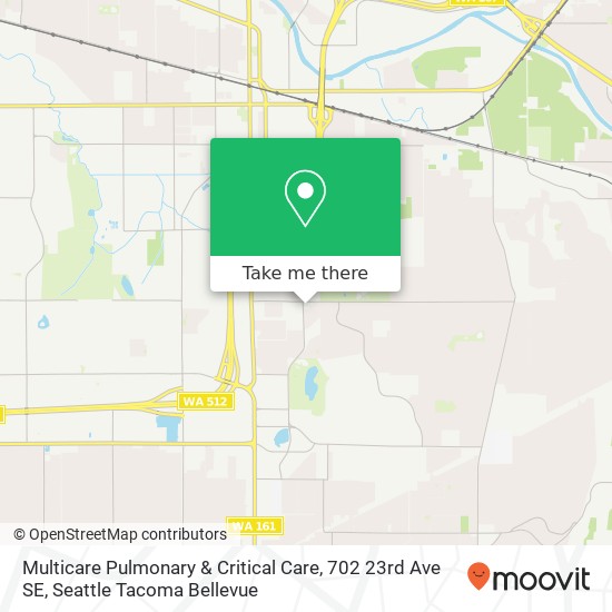 Mapa de Multicare Pulmonary & Critical Care, 702 23rd Ave SE