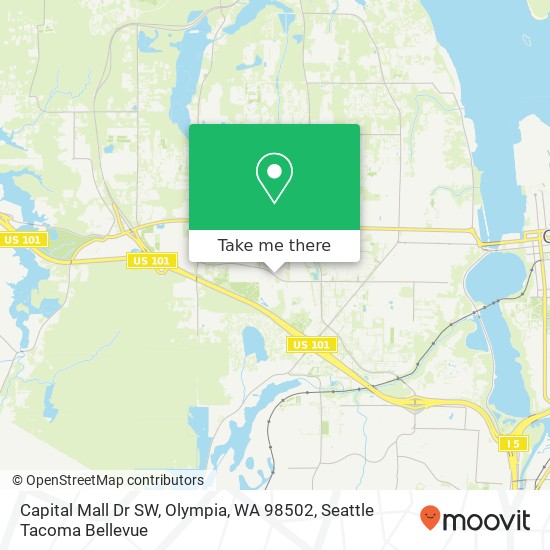 Mapa de Capital Mall Dr SW, Olympia, WA 98502