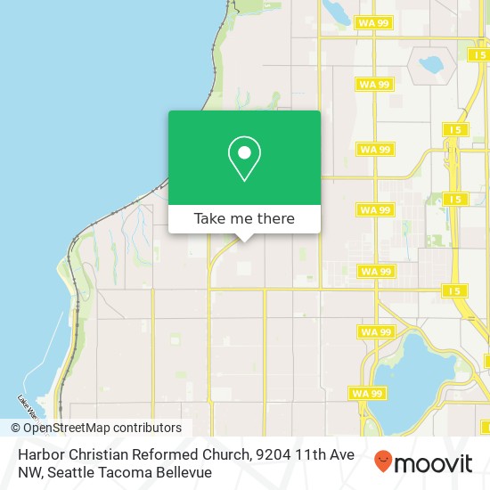 Harbor Christian Reformed Church, 9204 11th Ave NW map