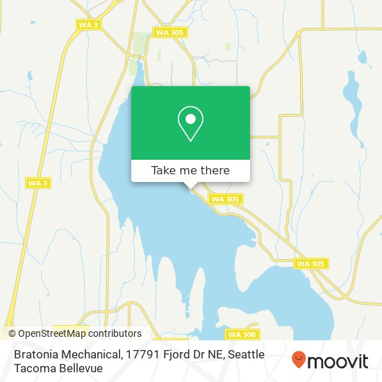 Mapa de Bratonia Mechanical, 17791 Fjord Dr NE