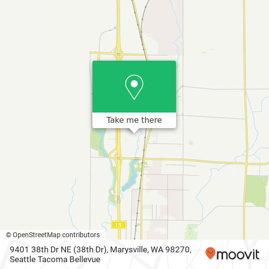 Mapa de 9401 38th Dr NE (38th Dr), Marysville, WA 98270