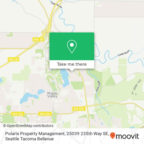 Mapa de Polaris Property Management, 25039 235th Way SE