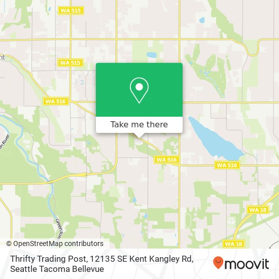 Mapa de Thrifty Trading Post, 12135 SE Kent Kangley Rd