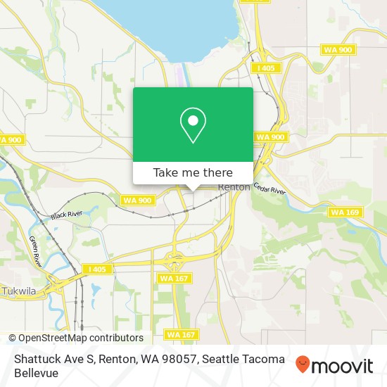 Mapa de Shattuck Ave S, Renton, WA 98057