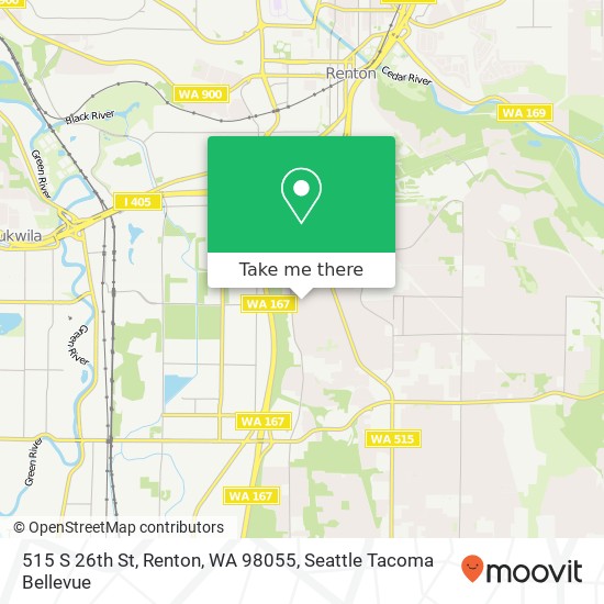 Mapa de 515 S 26th St, Renton, WA 98055