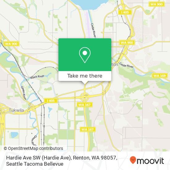 Hardie Ave SW (Hardie Ave), Renton, WA 98057 map