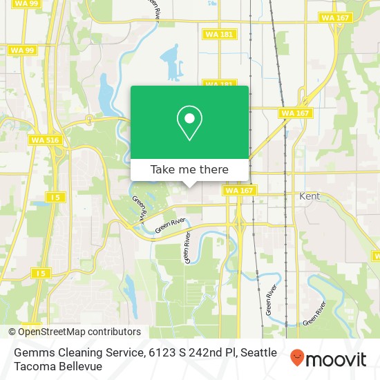 Gemms Cleaning Service, 6123 S 242nd Pl map