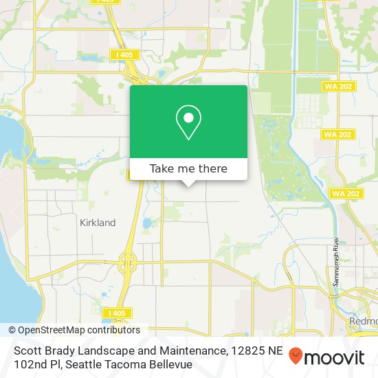 Scott Brady Landscape and Maintenance, 12825 NE 102nd Pl map