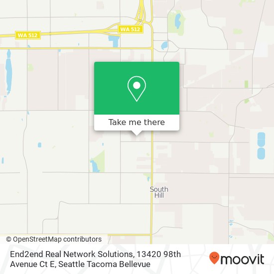 Mapa de End2end Real Network Solutions, 13420 98th Avenue Ct E