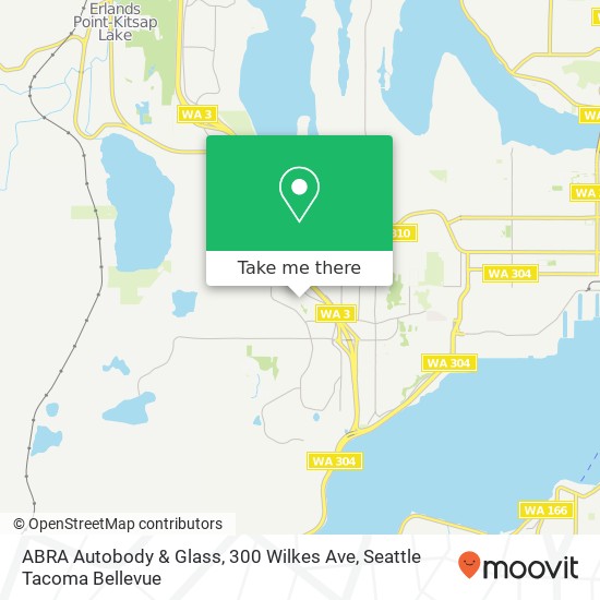 Mapa de ABRA Autobody & Glass, 300 Wilkes Ave