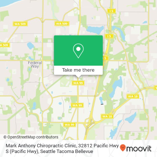 Mark Anthony Chiropractic Clinic, 32812 Pacific Hwy S map