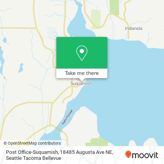 Mapa de Post Office-Suquamish, 18485 Augusta Ave NE