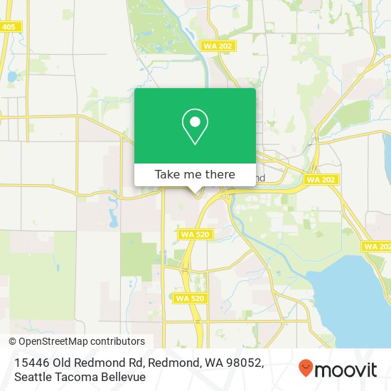 Mapa de 15446 Old Redmond Rd, Redmond, WA 98052