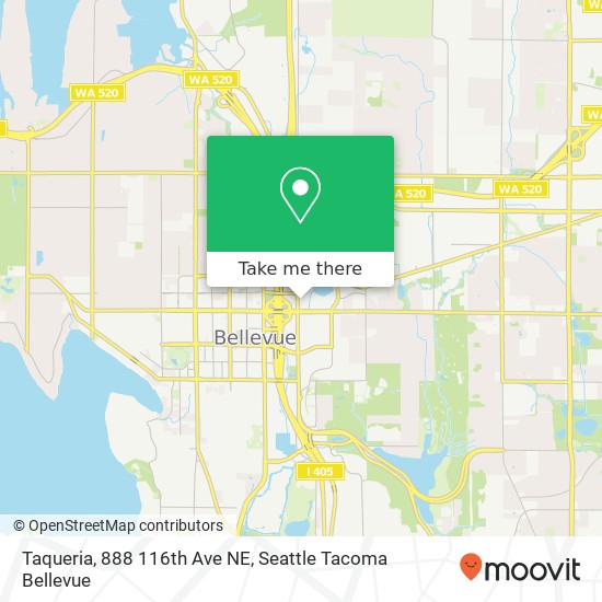 Mapa de Taqueria, 888 116th Ave NE