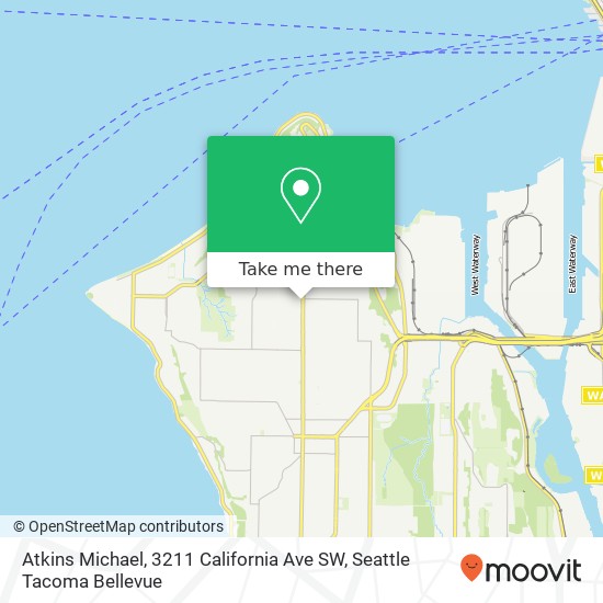 Atkins Michael, 3211 California Ave SW map