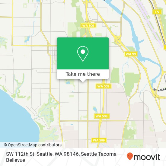 Mapa de SW 112th St, Seattle, WA 98146