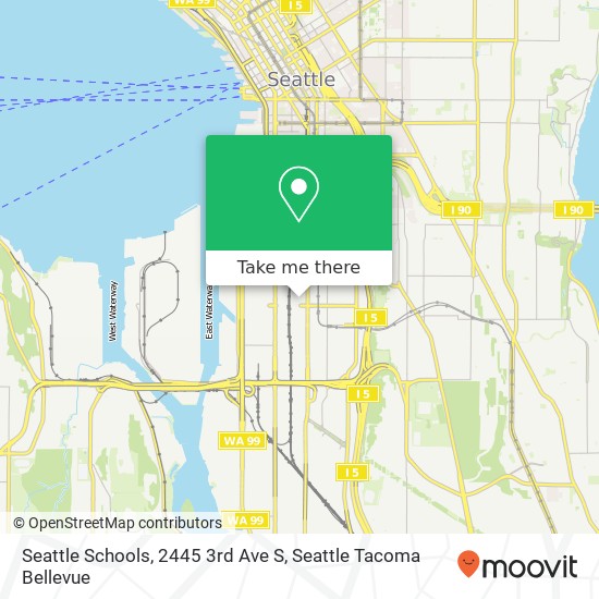 Mapa de Seattle Schools, 2445 3rd Ave S