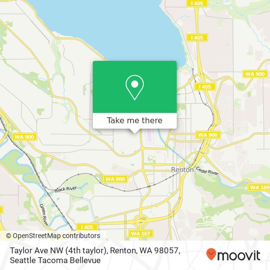 Mapa de Taylor Ave NW (4th taylor), Renton, WA 98057